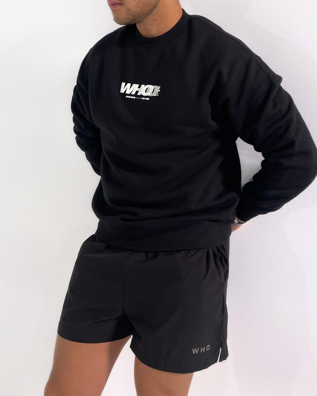 Staples Shorts | Pitch Black - Who Active