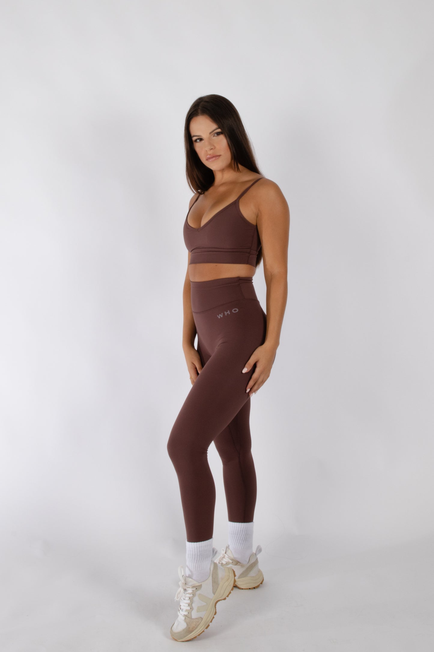 Staples Leggings | Earth Brown - Who Active
