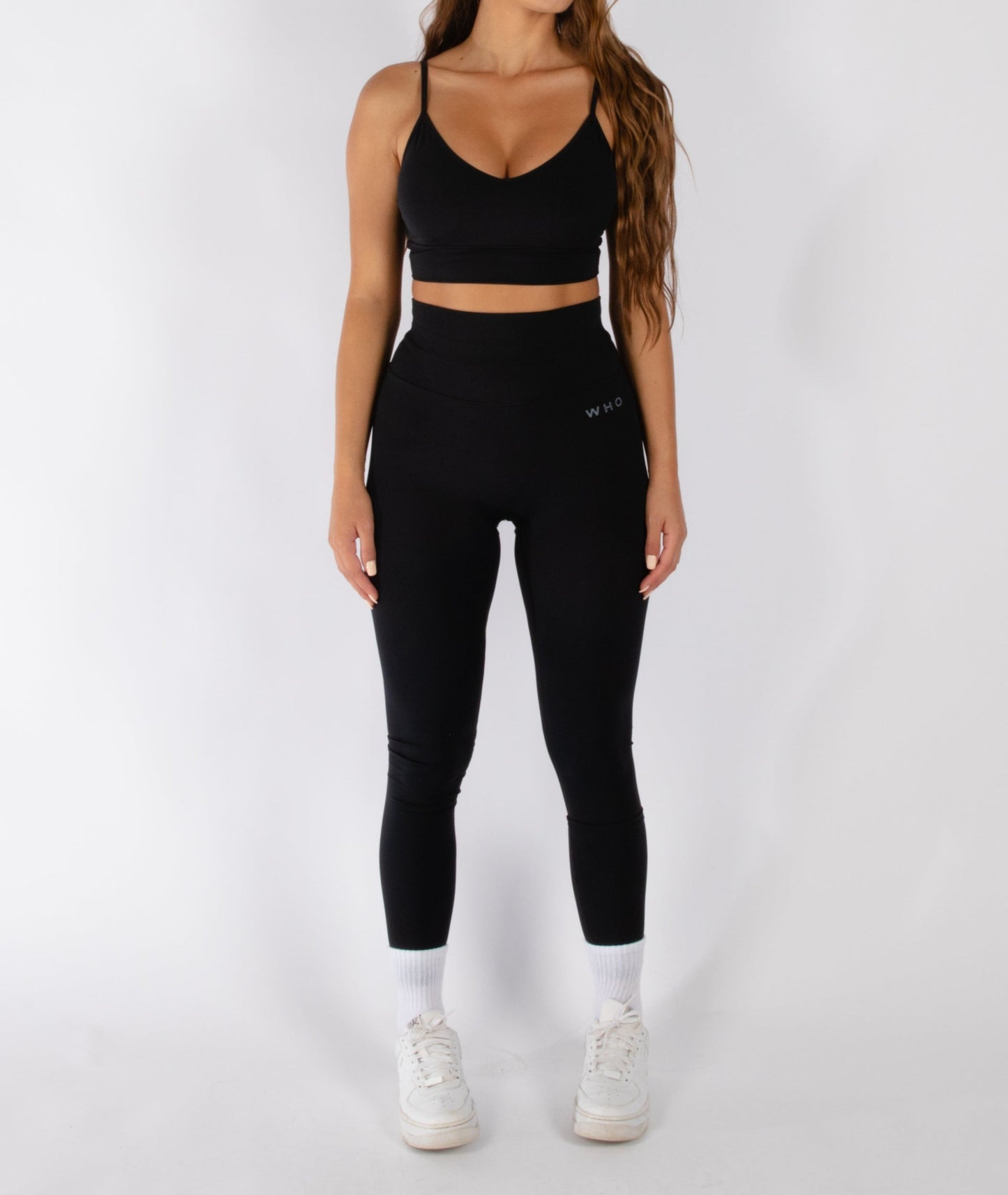 Staples Leggings | Pitch Black - Who Active