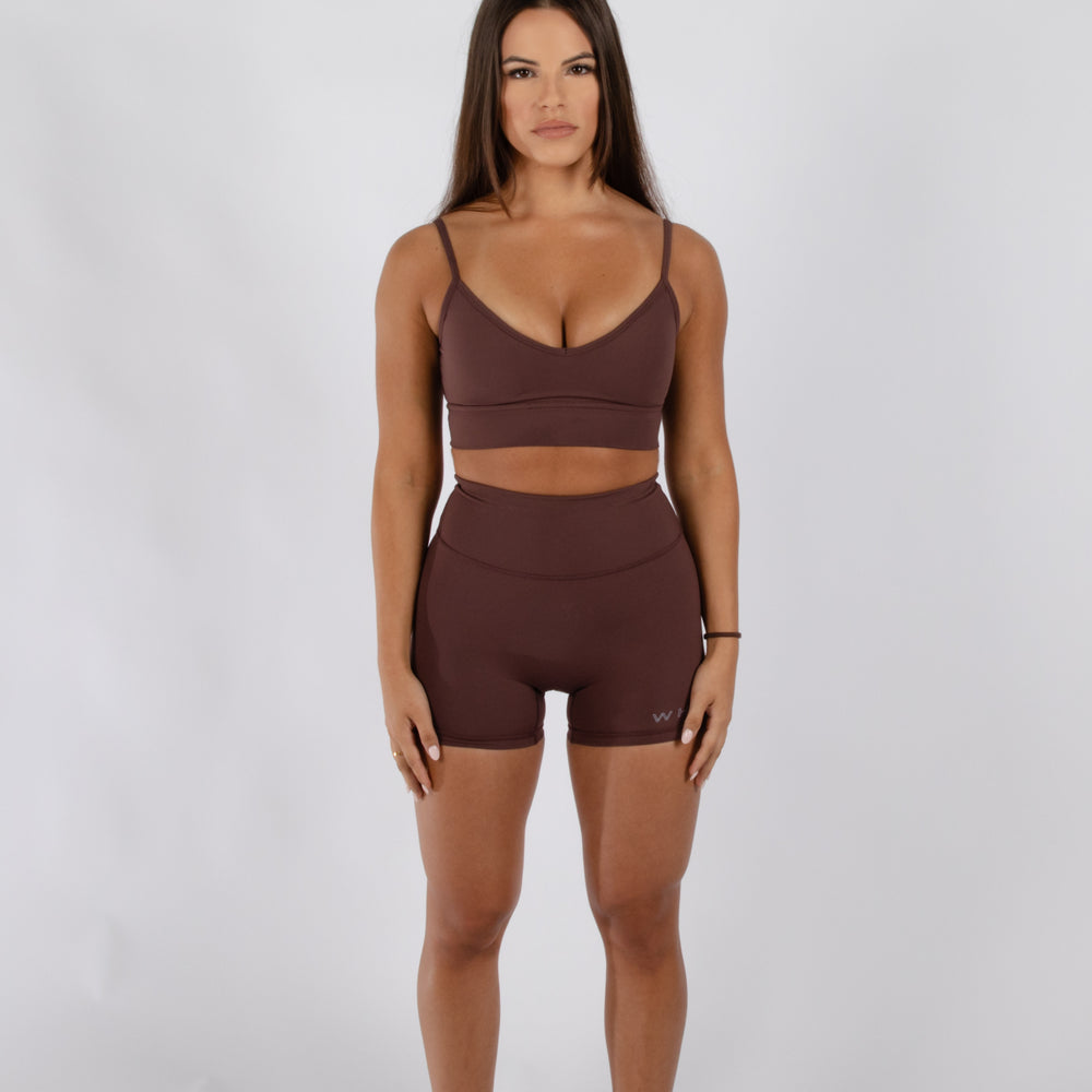 
                      
                        Staples Bra | Earth Brown - Who Active
                      
                    
